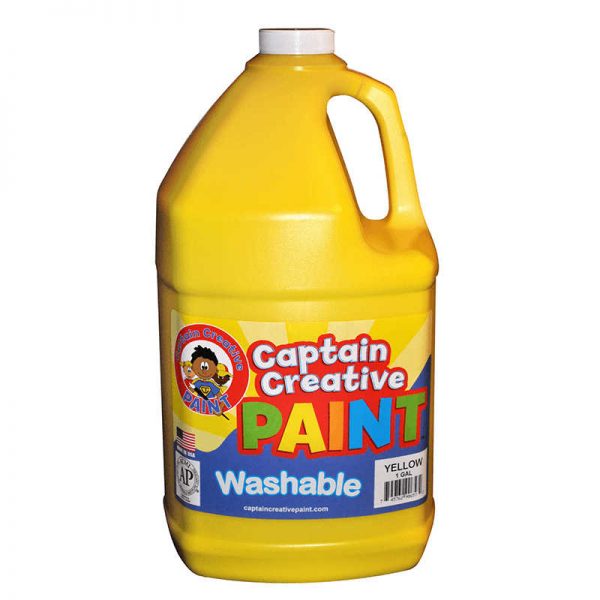 CAPTAIN CREATIVE YELLOW GALLON WASHABLE PAINT BY CAPTAIN CREATIVE CCR9065G