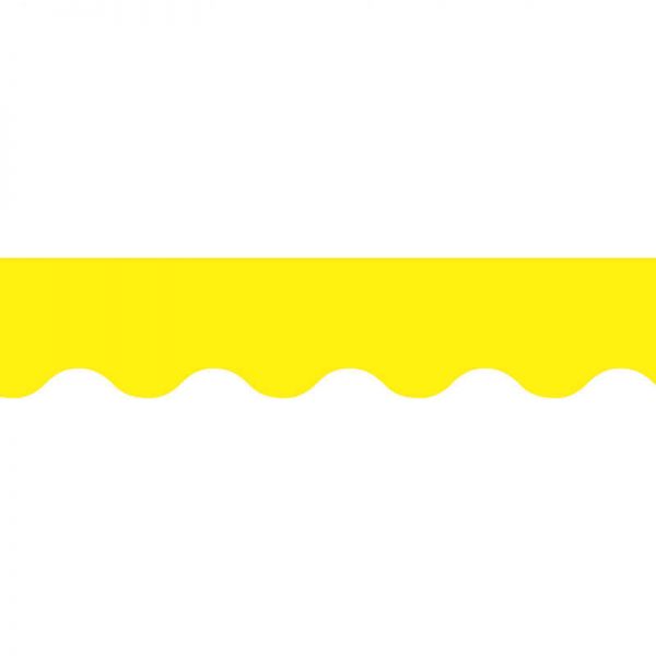 CREATIVE TEACHING PRESS YELLOW WAVY BORDER CTP6795