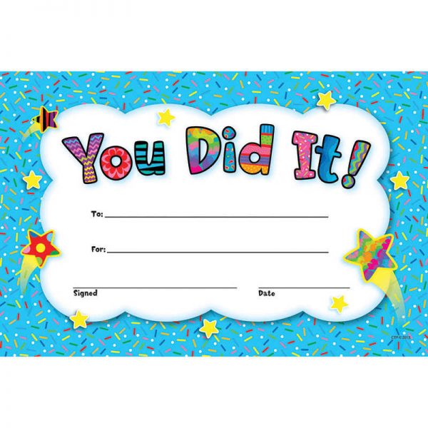 CREATIVE TEACHING PRESS YOU DID IT AWARDS CTP1332