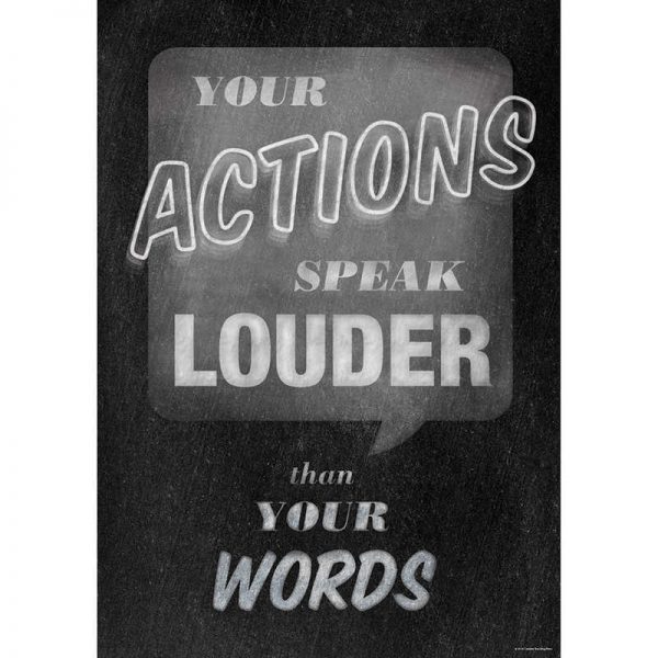 CREATIVE TEACHING PRESS YOUR ACTIONS POSTER CTP6677