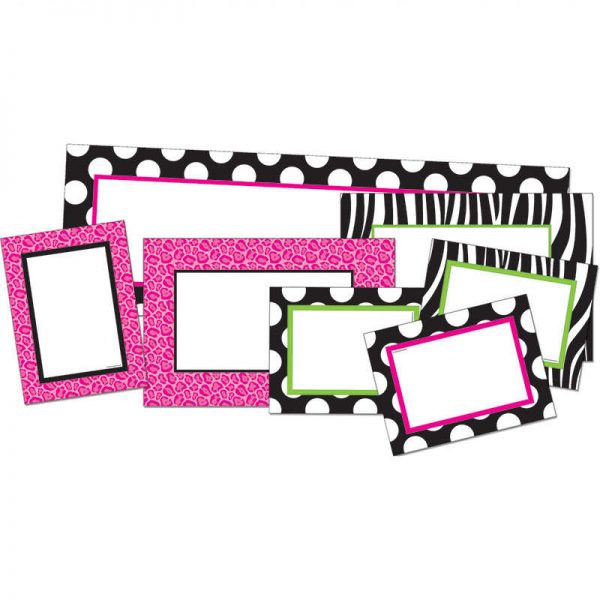 TEACHER CREATED RESOURCES ZEBRA DOT WITH STARS CREATE & DECORATE TCR74552