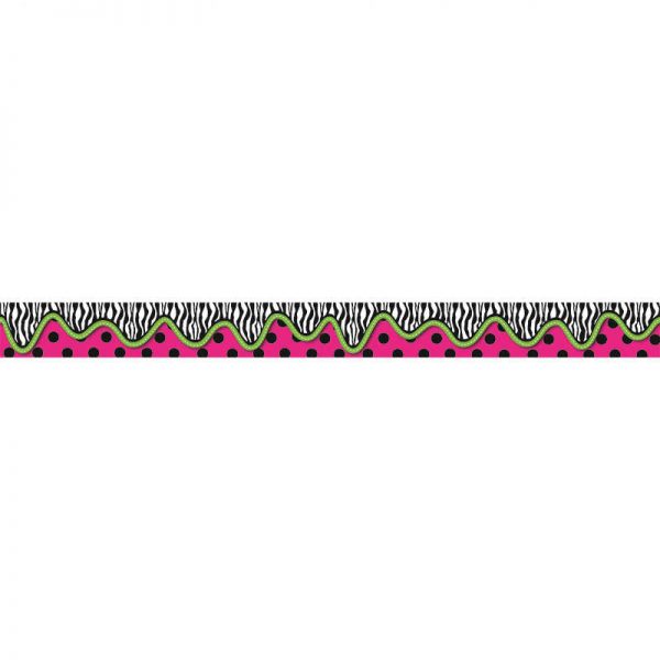 TEACHER CREATED RESOURCES ZEBRA DOUBLE-SIDED BORDER TCR73114