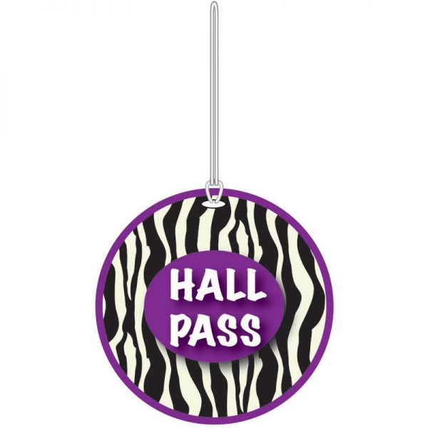ASHLEY PRODUCTIONS ZEBRA HALL PASS ASH10393