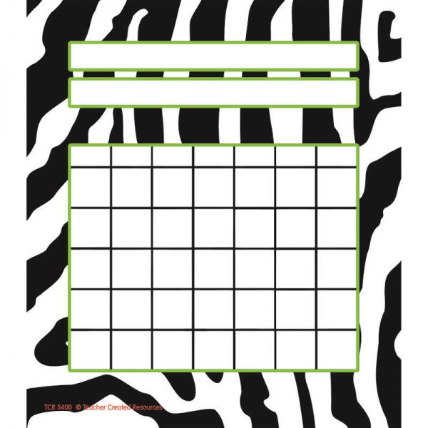TEACHER CREATED RESOURCES ZEBRA INCENTIVE CHARTS PACK TCR5400