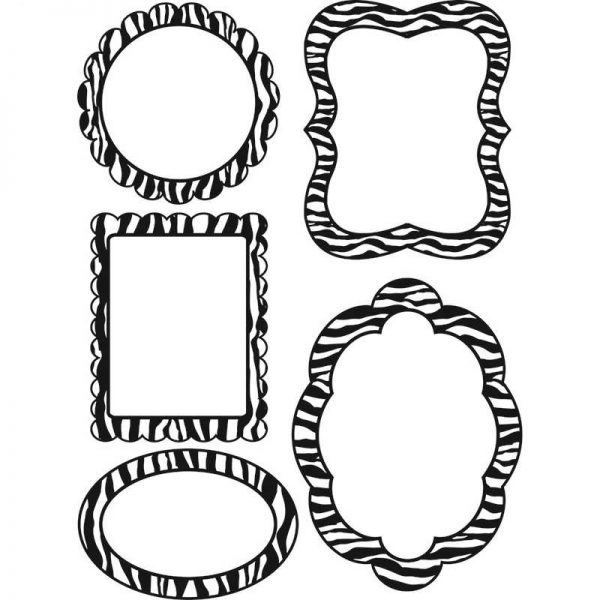 ASHLEY PRODUCTIONS ZEBRA MAGNETIC FRAMES 5 WRITE ON WIPE OFF PCS ASH10120