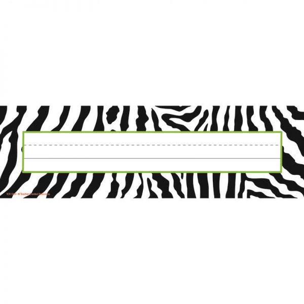 TEACHER CREATED RESOURCES ZEBRA NAME PLATES TCR5401