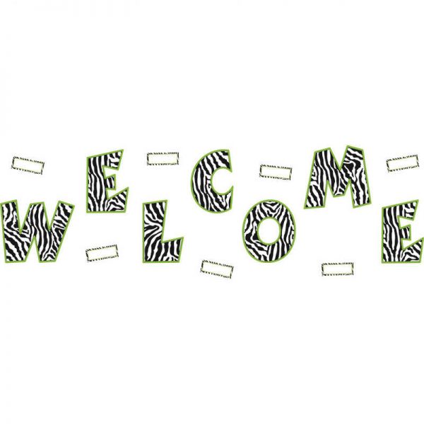 TEACHER CREATED RESOURCES ZEBRA WELCOME BULLETIN BOARD TCR5411