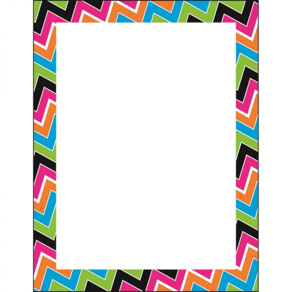TREND ENTERPRISES INC. ZIGZAG MOTIF TERRIFIC PAPERS T-11417