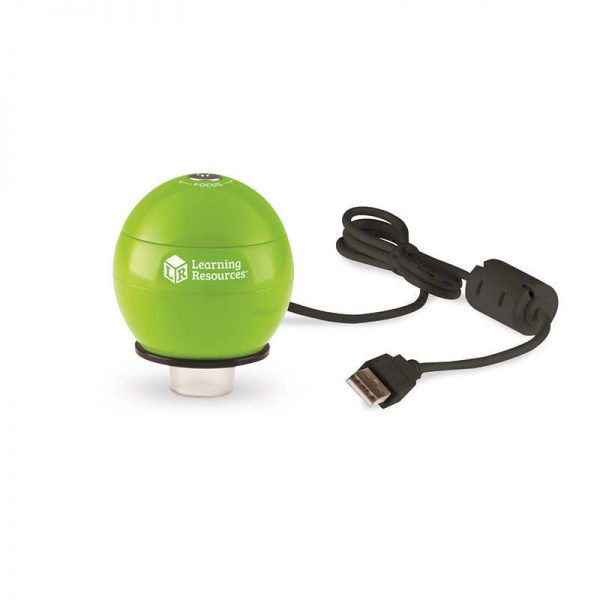 LEARNING RESOURCES ZOOMY 2.0 GREEN HANDHELD DIGITAL MICROSCOPE LER4429G
