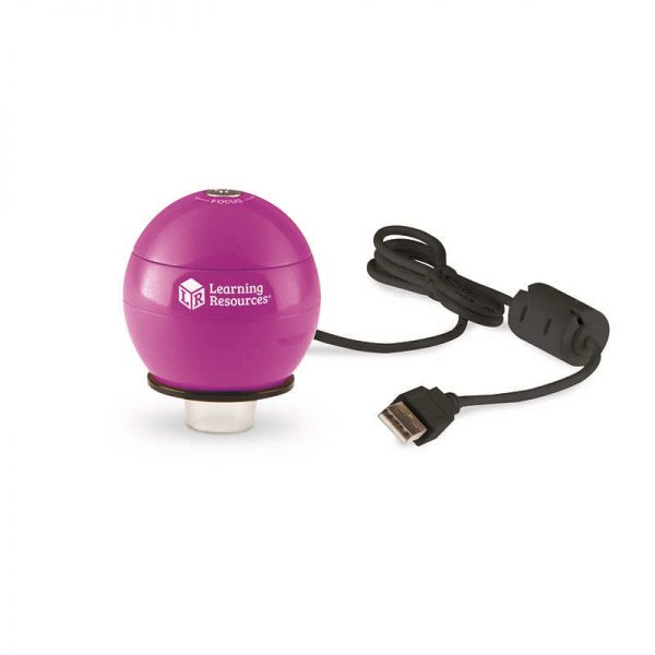 LEARNING RESOURCES ZOOMY 2.0 PURPLE HANDHELD DIGITAL MICROSCOPE LER4429P
