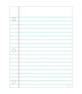 teachersparadisecom notebook paper chartlet 17x22