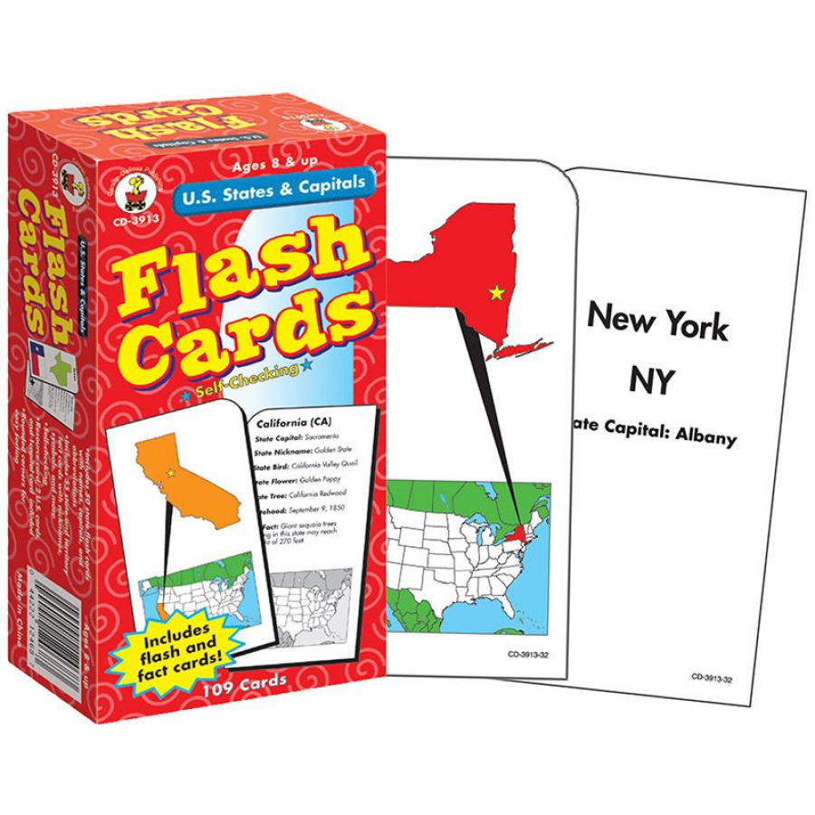 TeachersParadise.com | Flash Cards Us States & Capitals