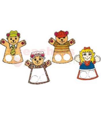 goldilocks and the three bears hand puppets