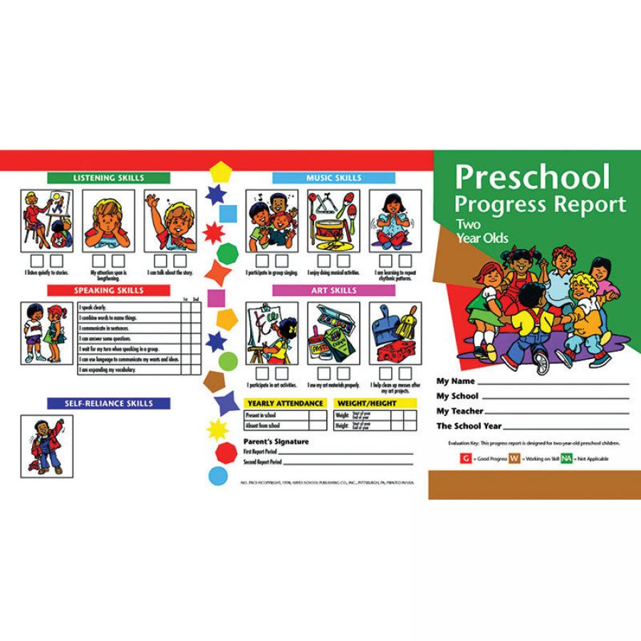 2 year old report card
Preschool Progress Report Cards, 6/pkg (Age 6) 2 year old report card
Preschool Progress Report Cards, 6/pkg (Age 6)
