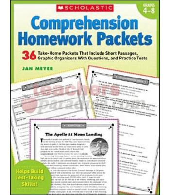 Comprehension homework packets 2007 by jan meyer scholastic teaching resources 08 image
