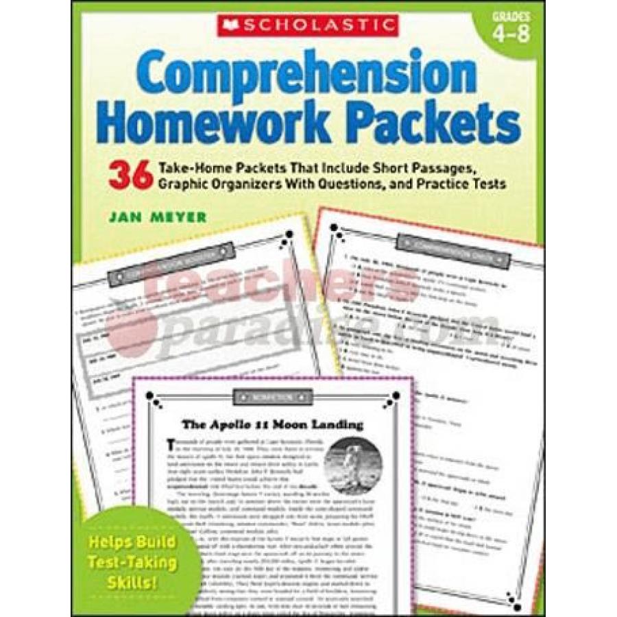 TeachersParadise.com | Comprehension Homework Packets