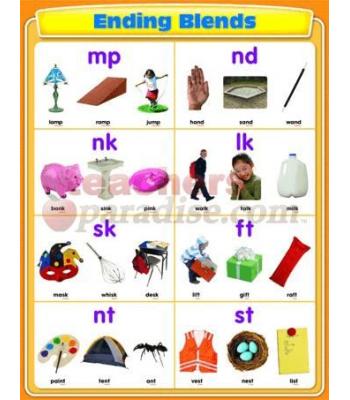 TeachersParadise.com | Ending Blends Chartlet