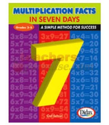TeachersParadise.com | Multiplication Facts In 7 Days