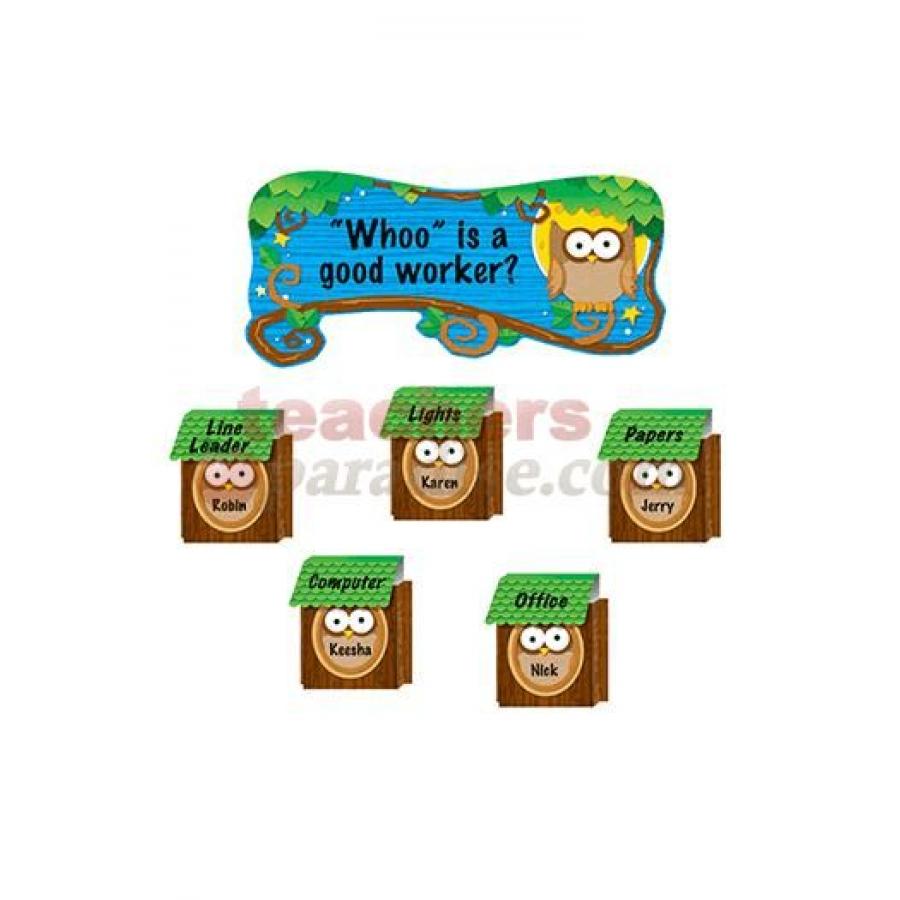 Owl Job Assignment PopIts Bulletin Boards