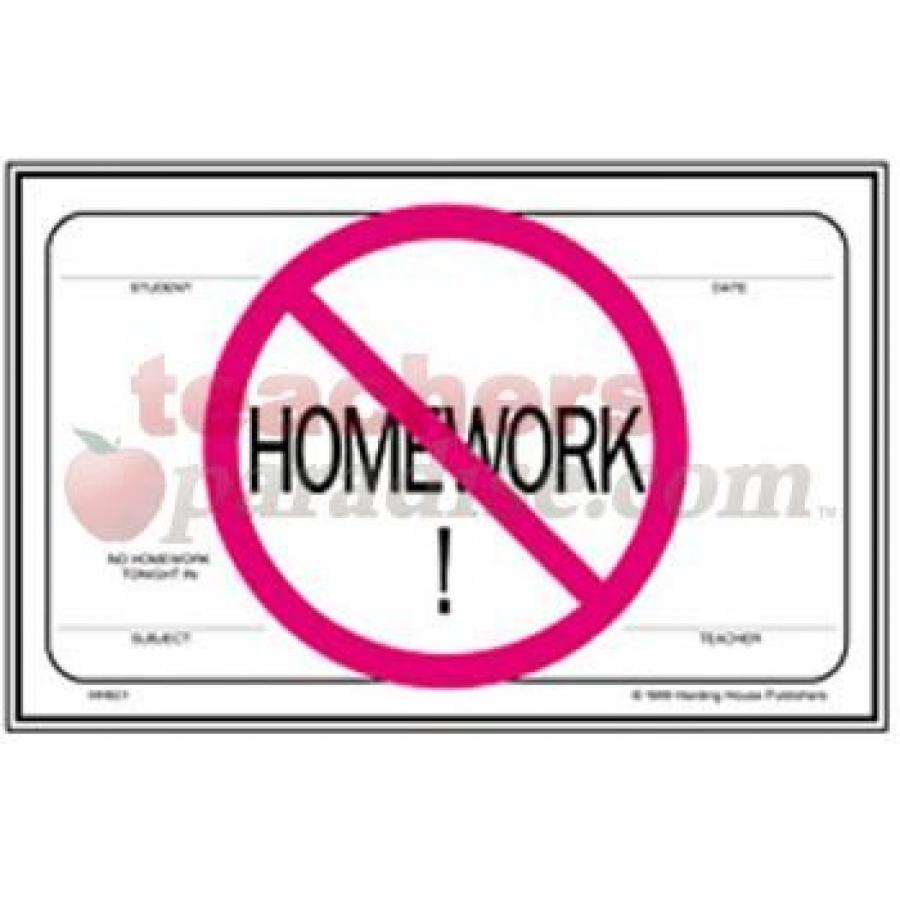 No Homework Tonight Pass