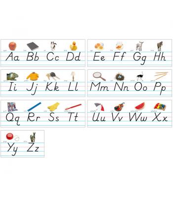 Alphabet Traces image relating to Alphabet Strip Printable referred to as Alphabet Traces