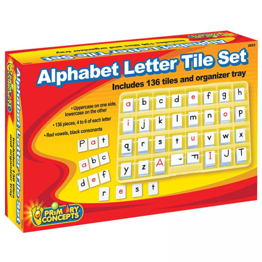 TeachersParadise ALPHABET LETTER TILE SET