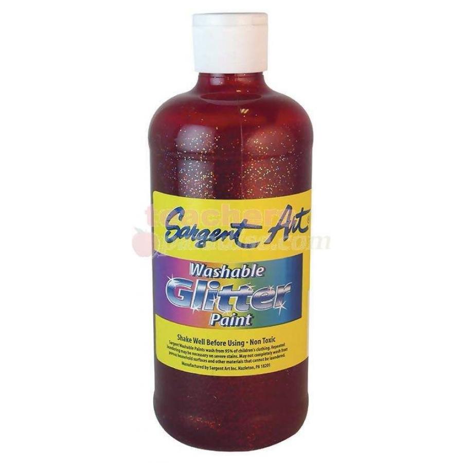 TeachersParadise.com | Washable Glitter Paint Red 16 Oz.