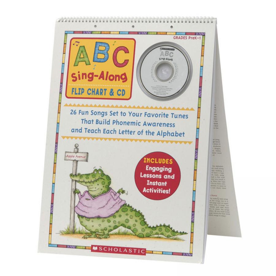 teachersparadise com abc sing along flip chart amp cd abc sing along flip chart cd
