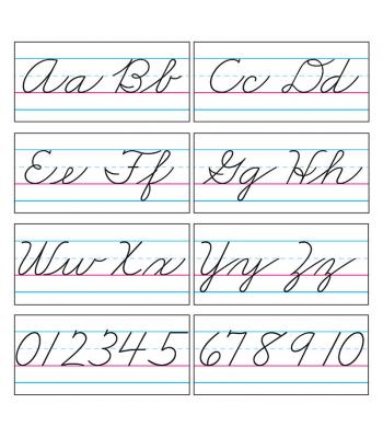 Printable Zaner Bloser Alphabet Chart