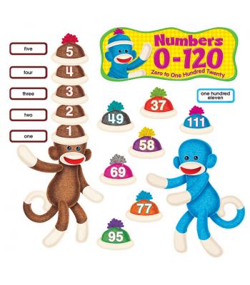 25 Sock Monkey Stickers Party Favor Teacher Supply #2
