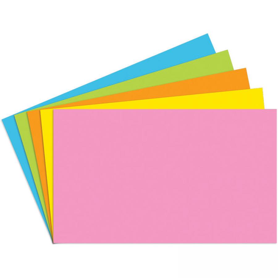 Teachersparadise index cards 4 x 6 blank brite assort 100 ct