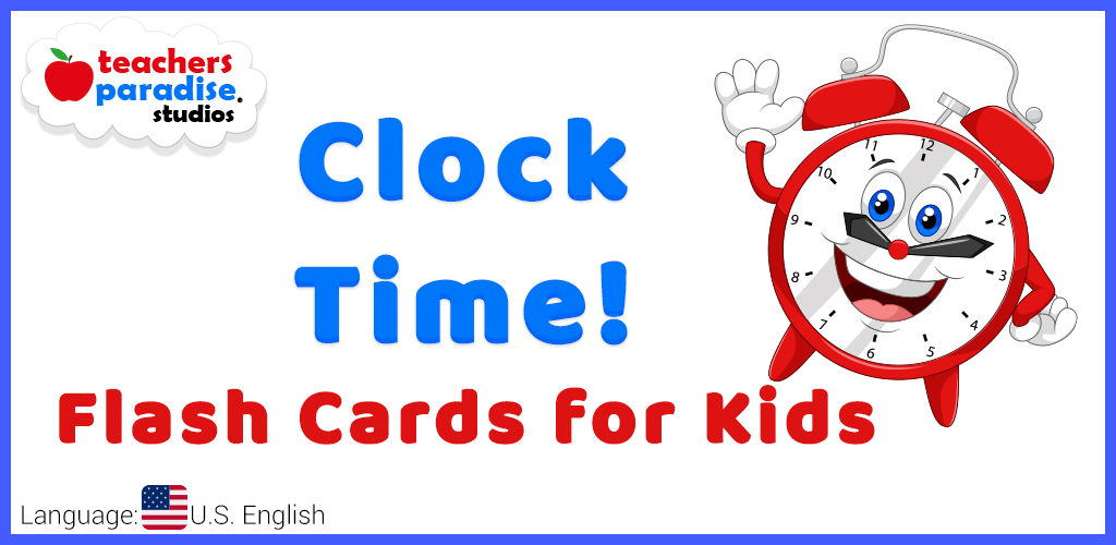 Clock Time – Telling Time Flash Cards