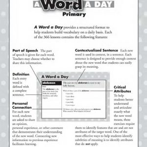 A Word A Day Grades 1-3 by Evan-Moor – EMC2717