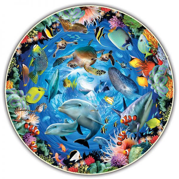A Broader View Round Table Puzzle, Ocean View, 500-Piece