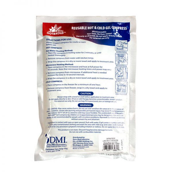 First Aid Only® Reusable Hot/Cold Pack, 4" x 6", Pack of 12