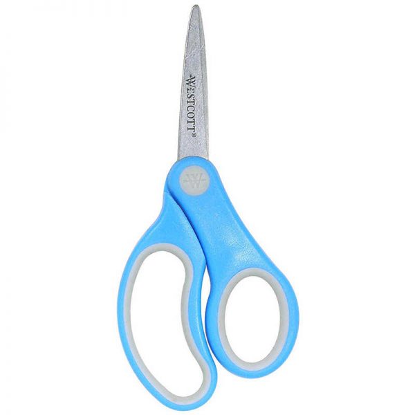 Westcott® Soft Handle 5" Scissors, Pointed, Colors Vary