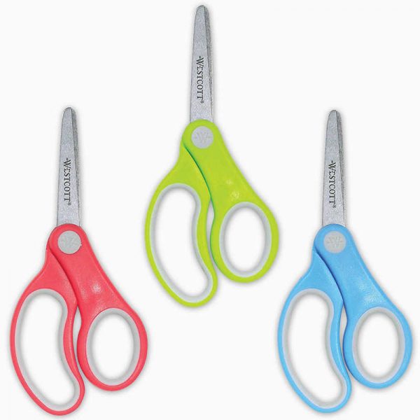 Westcott® Soft Handle 5" Kids Scissors Classpack, Blunt, Pack of 12