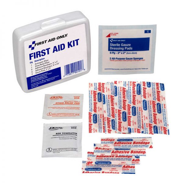 First Aid Only® Personal First Aid Kit, 13 Piece, Plastic Case