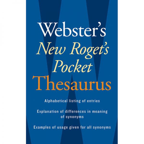 Houghton Mifflin Harcourt Webster's New Roget's Pocket Thesaurus