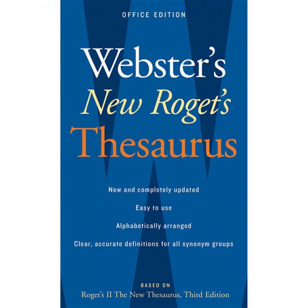 Houghton Mifflin Harcourt Webster's New Roget's Thesaurus, Office Edition