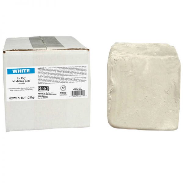 AMACO Air Dry Clay, White, 25 lbs.