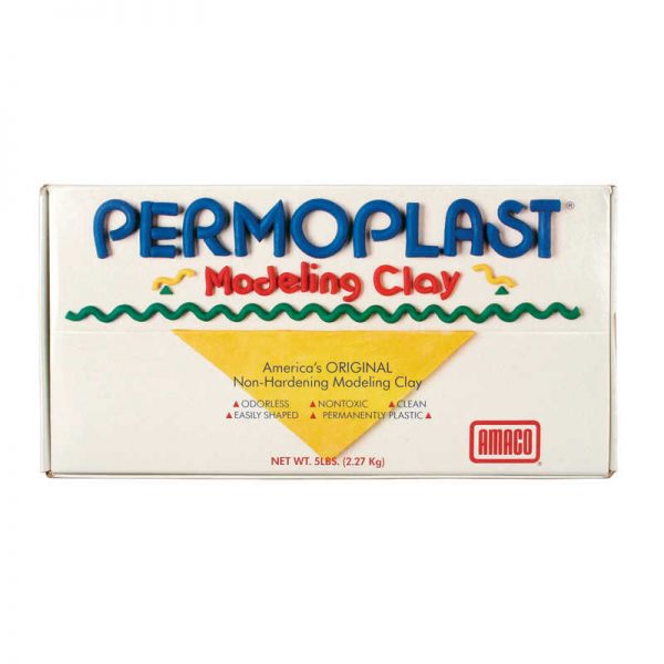 AMACO Permoplast Modeling Clay, Green, 1 lb.