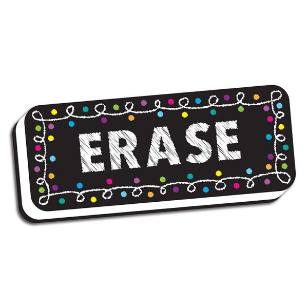 Ashley Productions® Magnetic Whiteboard Eraser, Chalk Loops, 2" x 5"
