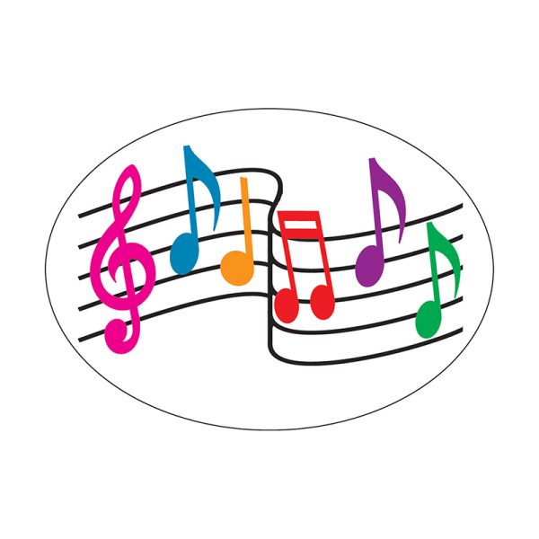 Ashley Productions® Magnetic Whiteboard Eraser, Music Notes