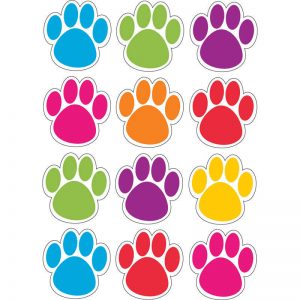 Ashley Productions® Die-Cut Magnets, Colorful Paws