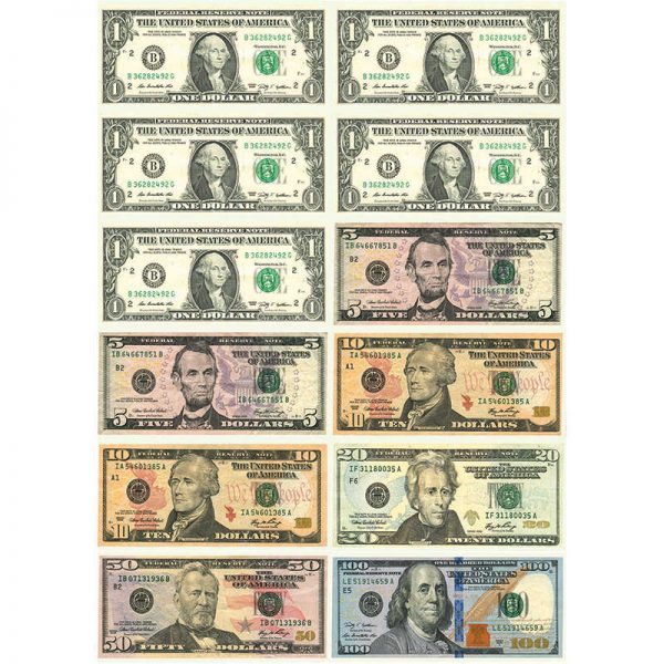Ashley Productions® Math Die-Cut Magnets, U.S. Dollars