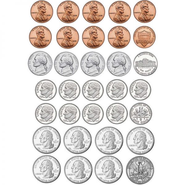 Ashley Productions® Math Die-Cut Magnets, U.S. Coins