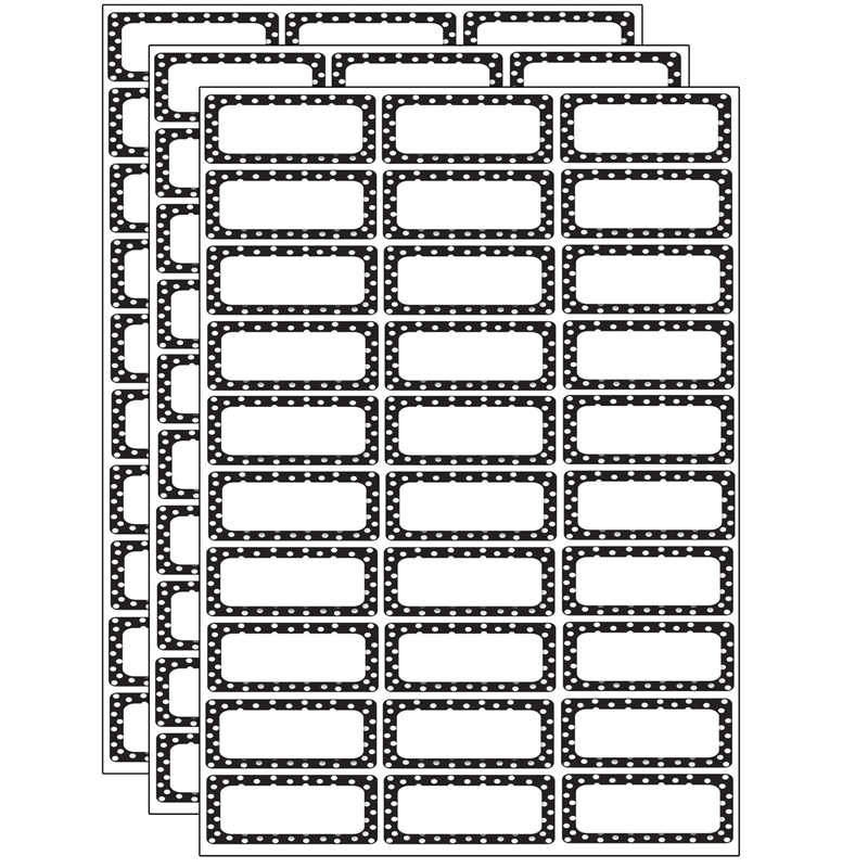 Ashley Productions® Die-Cut Magnetic Foam Black & White Dots Labels/Nameplates, 30 Per Pack, 3 Packs