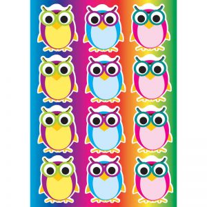 Ashley Productions® Die-Cut Magnetic Colorful Owls, 12 Pieces