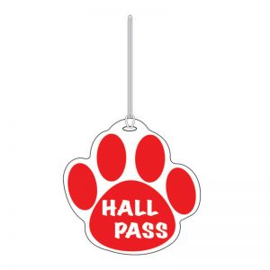 Ashley Productions® Red Paw Hall Pass